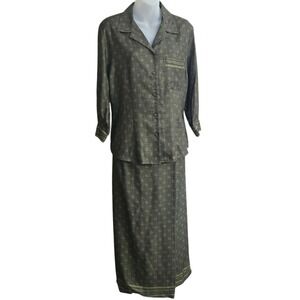 Vintage Pendleton Knockabouts Womens Skirt Suit Set Size 8 Rayon‎ 90s Preppy